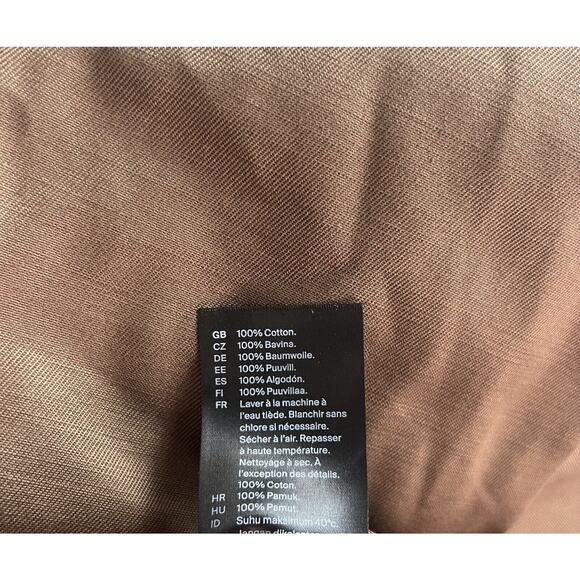 COS Linen Cotton Blend Pants Wide Leg Brown 36R NWT Mens $135 - Picture 5 of 7